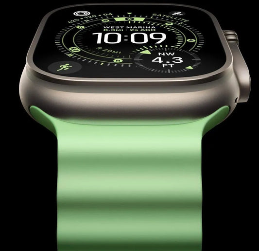 Apple Watch Ultra 3 Grey Silicone Strap
