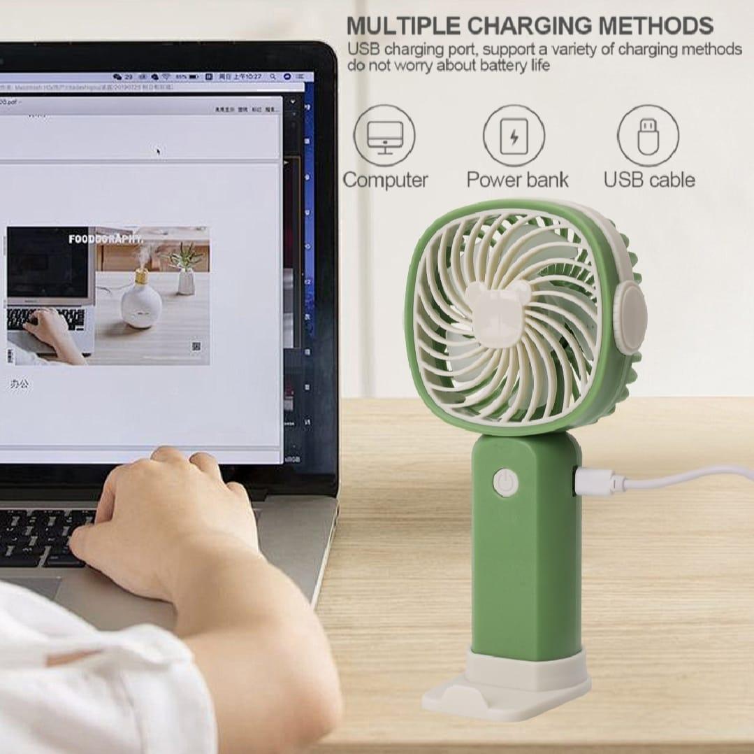 Multicolor Portable Mobile Phone Holder Fan - 1 Pcs