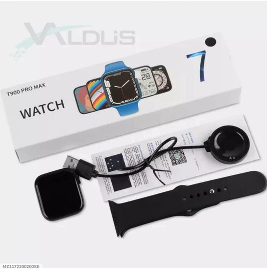 Smart Watch Black Silicone Band with Health Tracker