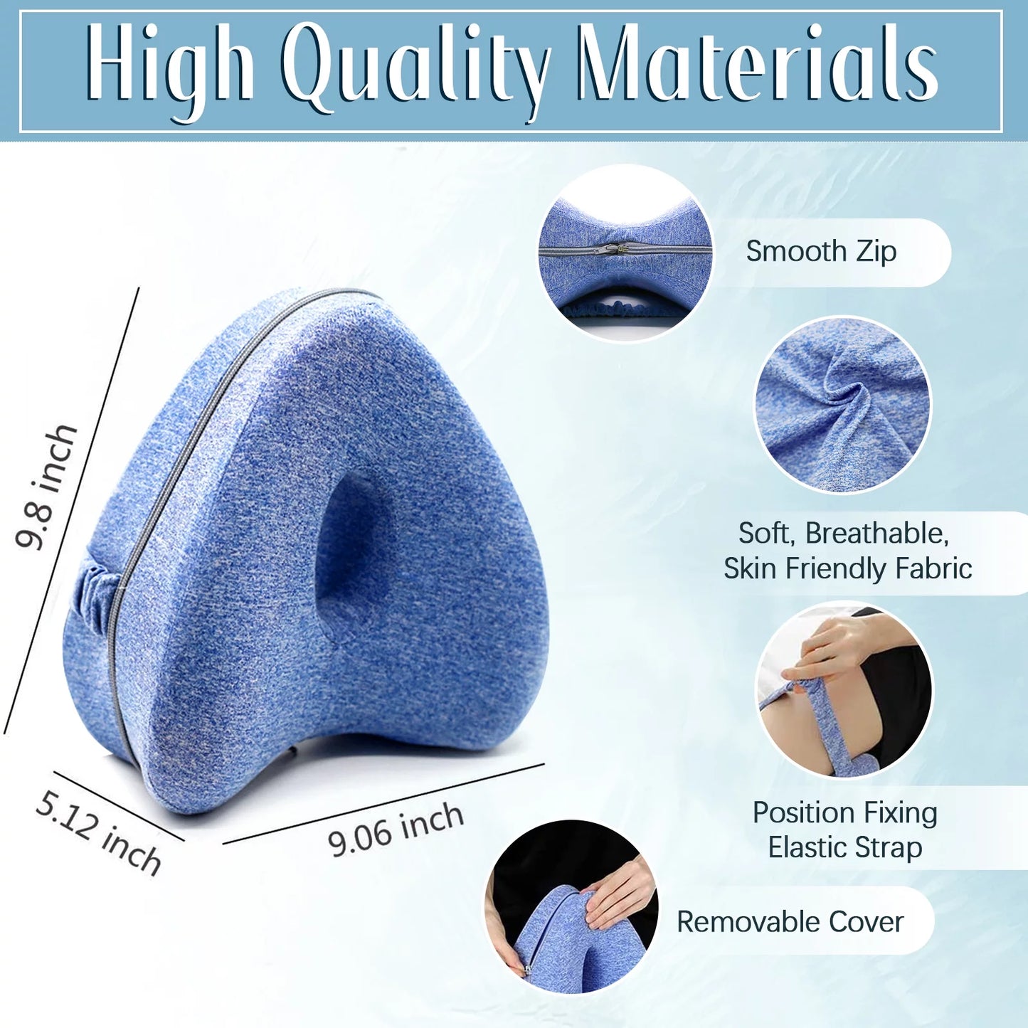 Smooth-Spine™Alignment Pillow - Relieve Hip & Back Pain for Side Sleepers